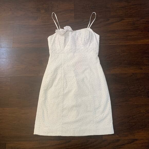 Lilly Pulitzer Liz white eyelet mini dress size 0 NWT - Picture 5 of 15